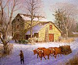 Ice Canvas Paintings - Clime The Stone Mill Ice House